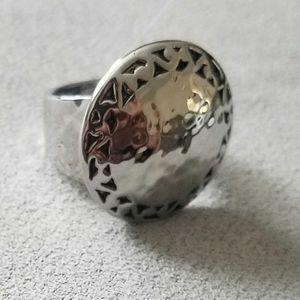 🐳 NEW HAMMERED METAL ROUND RING SCROLL DESIGN